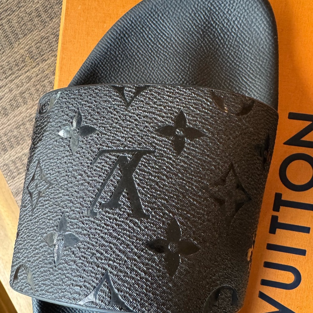 Louis Vuitton Black Slides - Picture 4 of 10